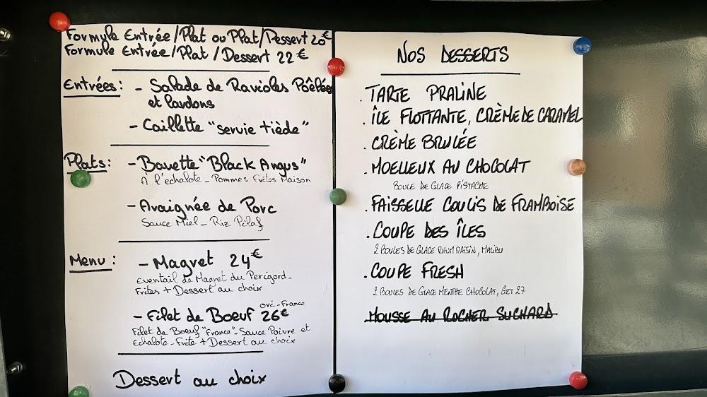 Bar Du Coin - Menu Image 1